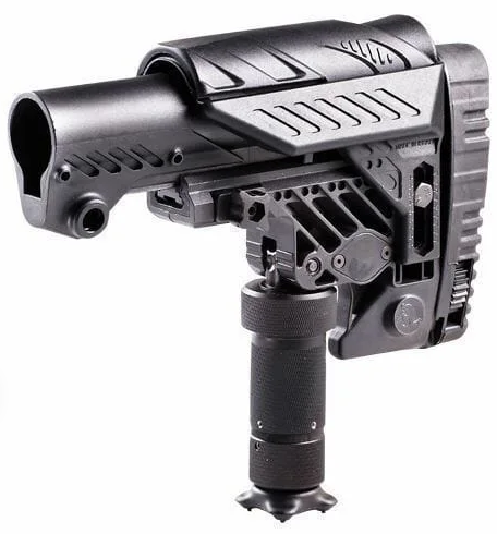 CAA lyhyt säädettävä tarkka-ampujaperä jalalla M4-tyyppisiin peräputkiin - AR-15 - 17238 - 1