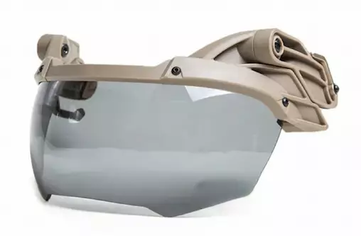 MBP TacVisor Flip ARC visiiri kypärään hiekka, 3 mm kirkas linssi - Kypärät ja niiden varusteet - 23658 - 1