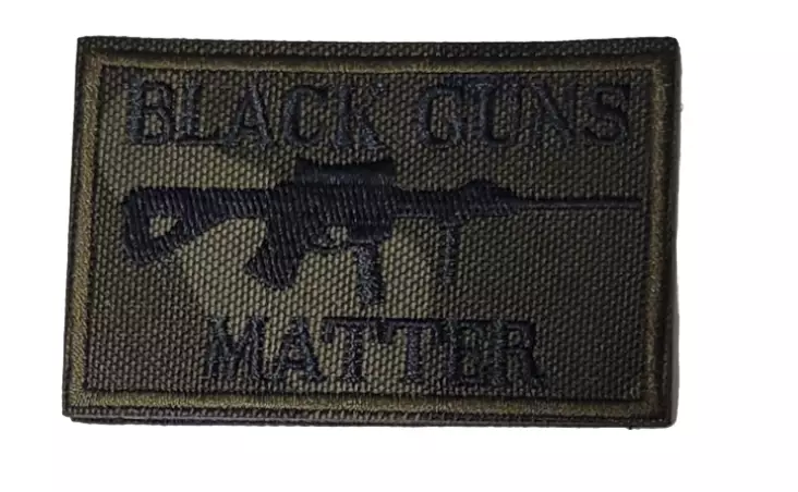 ATSC Moraalimerkki Black Guns Matter 50 x 78 mm - Kivat kamat - 23518 - 1