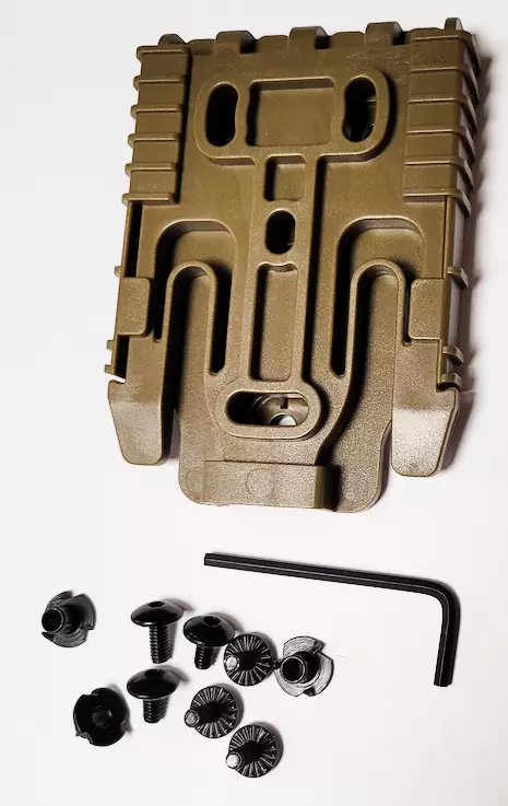 ATSC Pistoolikotelon QLS 19 / 22 pikakiinnityssetti vyökiinnikkeeseen hiekka - Koteloiden lisävarusteet - 23498 - 1