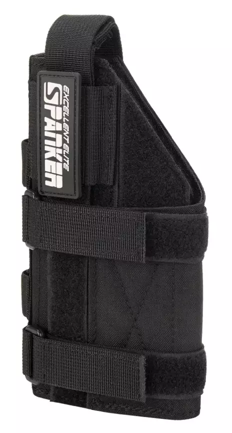 ATSC Pistoolikotelo Warrior M5 Spanker Elite Molle säädettävä yleismalli valoille musta vasenkätinen - Valokotelot - 23528 - 1