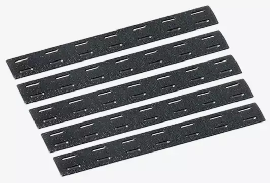 ATSC suojapalat non-slip MLok kiskoon 5 kpl setti musta - AR-15 - 23738 - 1