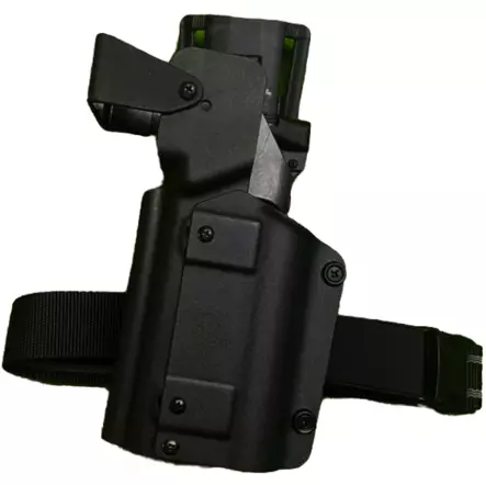 ATSC Pistoolikotelo Warrior M3 säädettävä yleismalli valoille Mid Ride musta vasenkätinen - Valokotelot - 23479 - 1