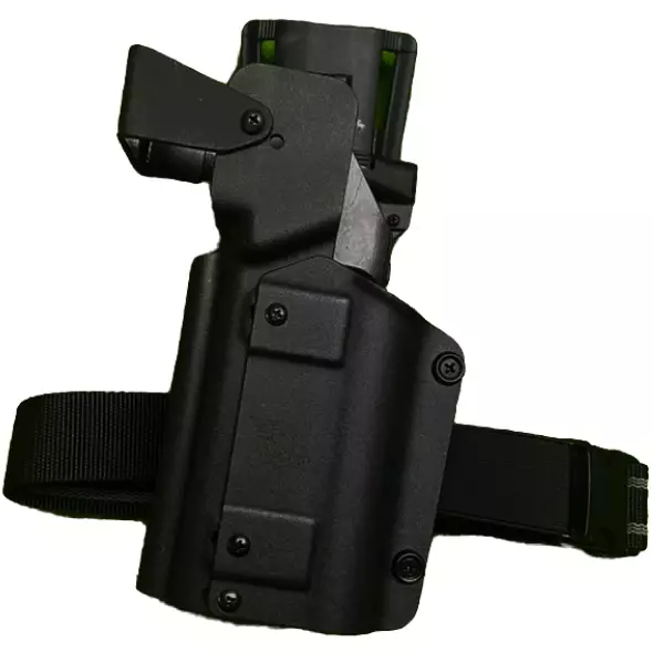 ATSC Pistoolikotelo Warrior M3 säädettävä yleismalli valoille Mid Ride musta vasenkätinen - Valokotelot - 23479 - 1