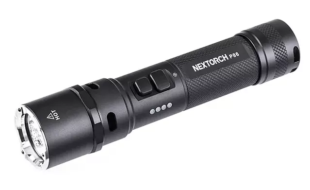 Nextorch P86 taktinen valaisin 1600 lumenia 305 m 120 dB sireeni - Käsivalaisimet
 - 22289 - 1