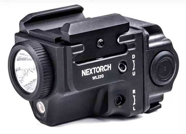 Nextorch WL22G asevalaisin 650 lumenia 102 m vihreällä laserilla - Asevalaisimet
 - 22299 - 1