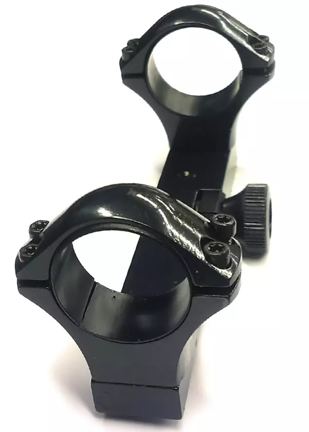 Sako Optilock pikajalka 11mm kiskoon 1" keskikorkeilla renkailla, sinistetty - 11 mm - 23429 - 1