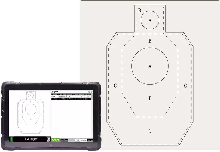Special Pie laserammuntajärjestelmä tarkkuusammuntaan IDPA-taulu - Kylmäharjoittelu ja ammuntasimulaattorit - 22229 - 1